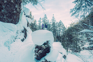 スノーハイク 三本滝トレイル