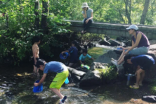 のりくらの水遊び